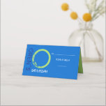 O INITIAL COLLECTION Bar Mitzvah Seating Escort Place Card<br><div class="desc">WELCOME! All my designs are ONE-OF-A-KIND original pieces of artwork designed by me! You can only find them here! I can change the colour of almost any design to fit your needs. I can even add you child's hebrew name to the invite, just ask me how. Feel free to email...</div>