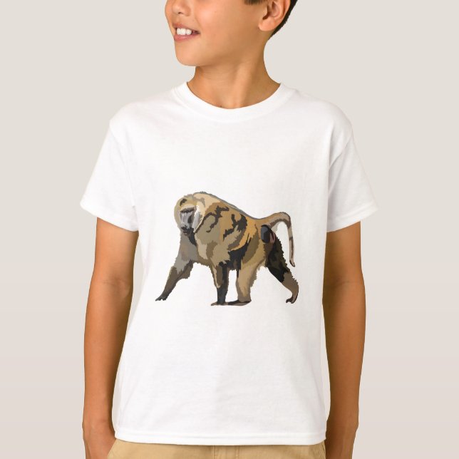O is for Olive Baboon  T-Shirt (Front)