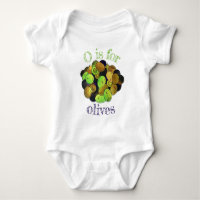 O is for OLIVES Mediterranean Black Green Mixed