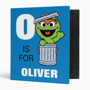 O is for Oscar the Grouch   Add Your Name Binder