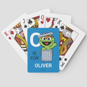 O is for Oscar the Grouch   Playing Cards