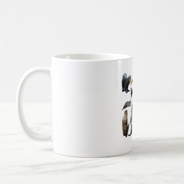 O is for Otter Coffee Mug (Left)
