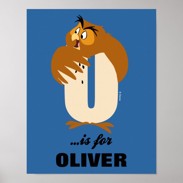 O is for Owl | Add Your Name Poster (Front)