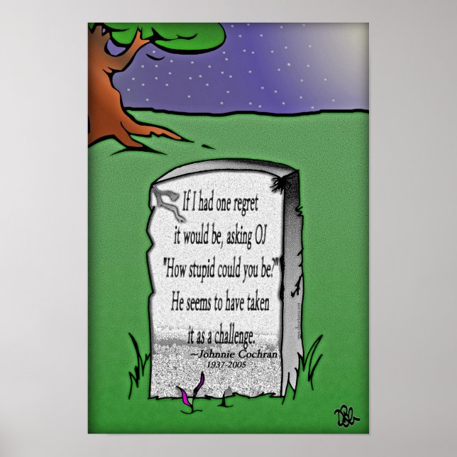 O.J. Accepts The Challenge Poster (Front)