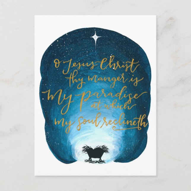 Ô Jésus Christ, Ton Manger Est Une Carte Postale (Devant)