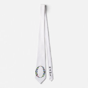 O Letter Monogram Tie