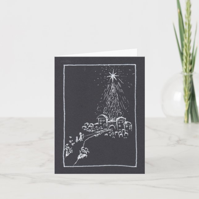 O Little Town of Bethlehem. Christmas Card (Front)