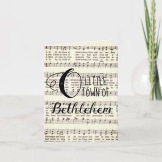 O Little Town of Bethlehem Holiday Card