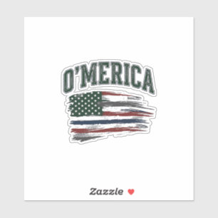 O’Merica Vintage Distressed Flag Shirt Design_1