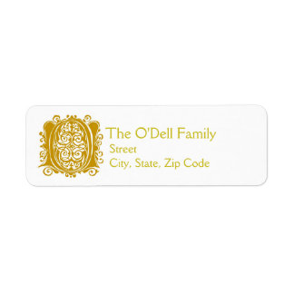 O Monogramme "Gold Lace" conception Adresse Lâches