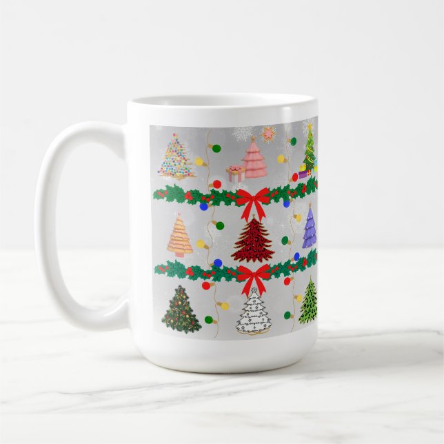 O Mug Arbres de Noël (Gauche)