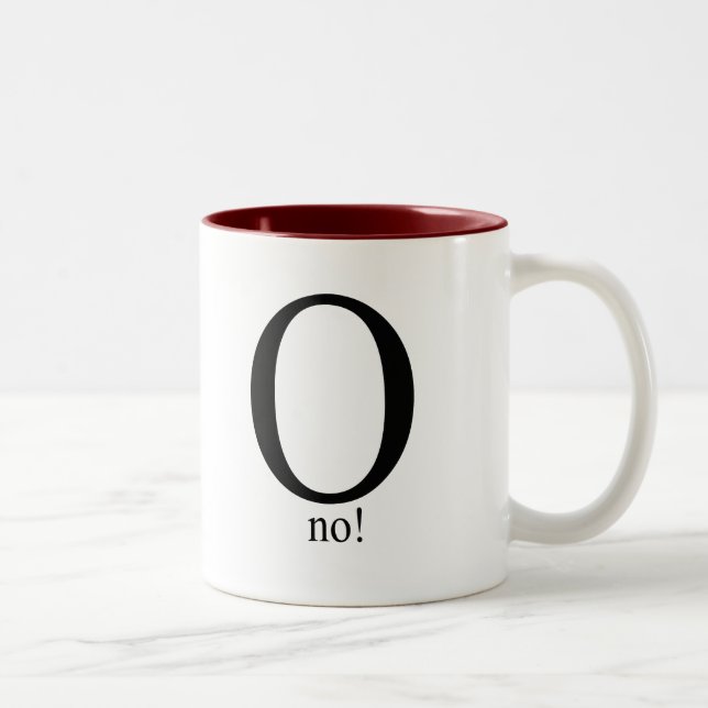 O no Two-Tone coffee mug (Right)