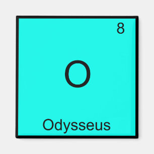 O - Odysseus Funny Chemistry Element Symbol Tee Magnet