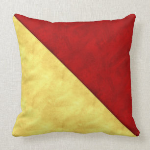 O Oscar Watercolor Nautical Signal Maritime Flag Throw Pillow