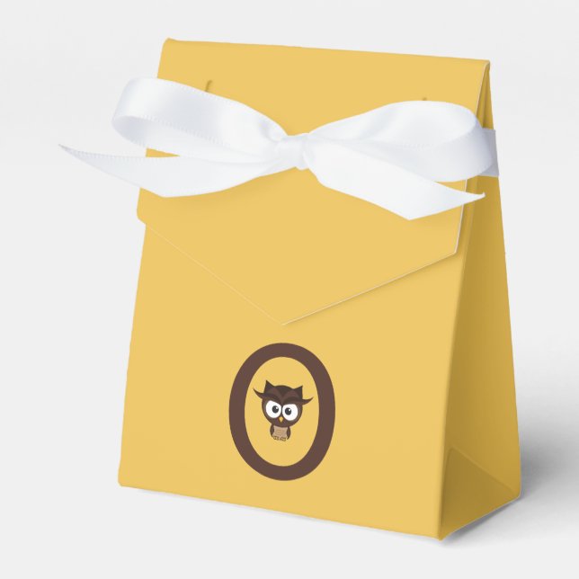 O - Owl Favor Box (Front Side)