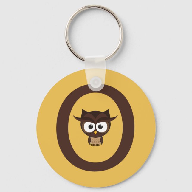O - Owl Keychain (Front)
