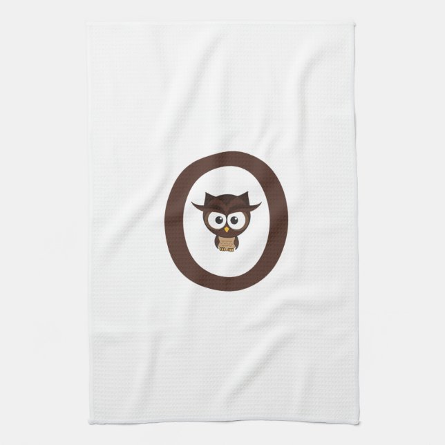 O - Owl Kitchen Towel (Vertical)