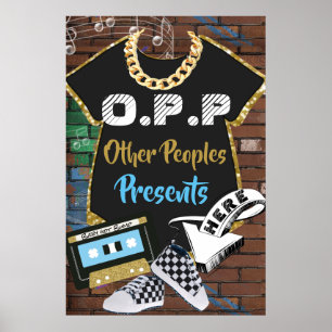 O.P.P Hip Hop Baby {BOY} Shower Gifts Sign 24"x36"