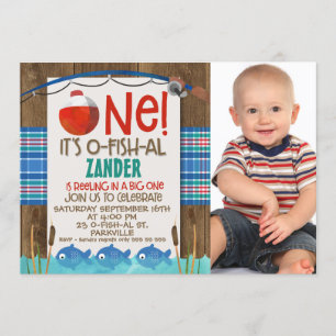 O poisson allié une invitation à la fête d'anniver