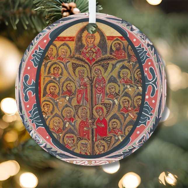 O Radix Jesse Tree of Jesse Advent Metal Ornament (Creator Uploaded)