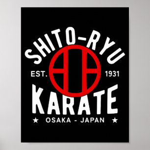 O Ryu Karate Do Martial Arts Japan Tokyo  Poster