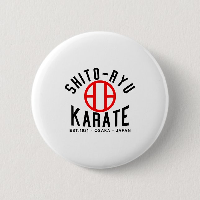 O-ryu Karate Japan Martial Arts  2 Inch Round Button (Front)