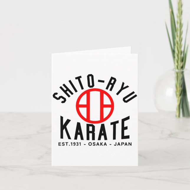 O-ryu Karate Japan Martial Arts  Card (Front)