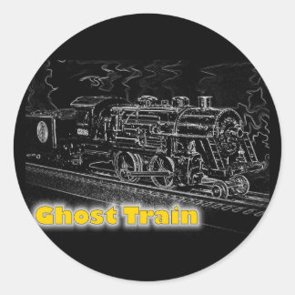 O Scale Model Train - Ghost Train Classic Round Sticker