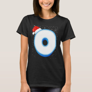 O Snowy Capital Christmas Monogram Alphabet Letter T-Shirt