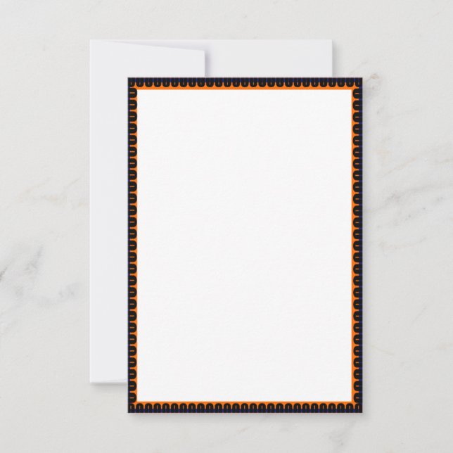 O Solids Blank Invitation Template (Front)