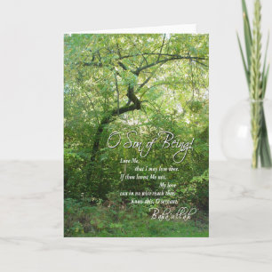 O Son of Being - Bent Tree - Greeting Card