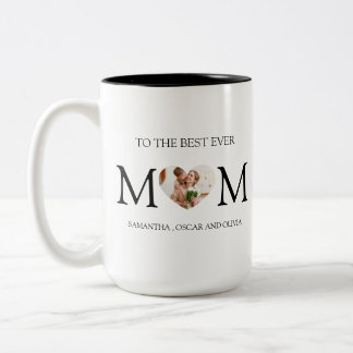 o the Best Mom Photo Heart Mug – Personalized