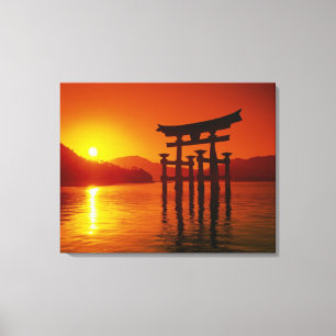 O-Torii Gate, Itsukushima shrine, Miyajima, Canvas Print