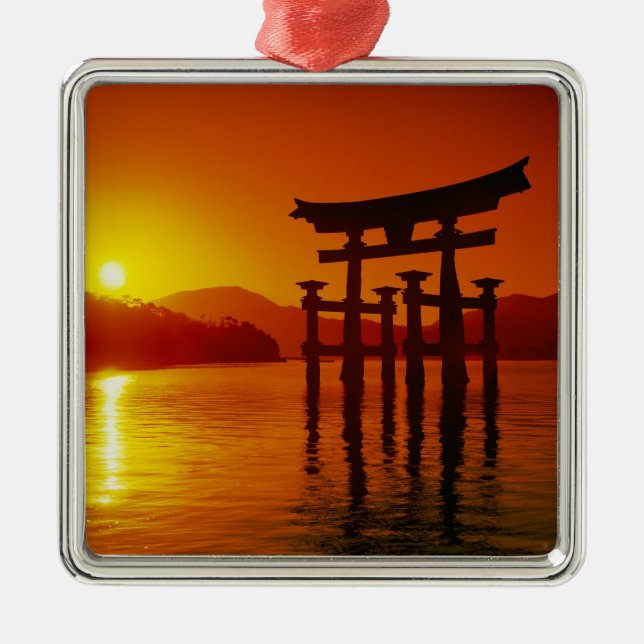 O-Torii Gate, Itsukushima shrine, Miyajima, Metal Ornament (Front)