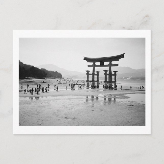 O-torii, Itsukushima Shrine: Japan Postcard (Front)
