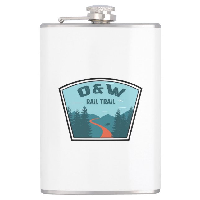 O&W Rail Trail Hip Flask (Front)
