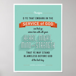 O Ye That Embark. LDS print on poster paper.