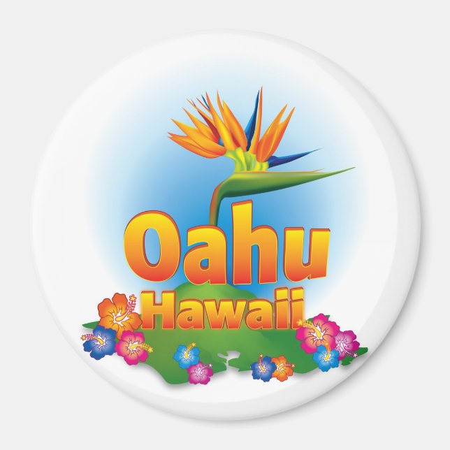 Oahu Design Magnet (Front)