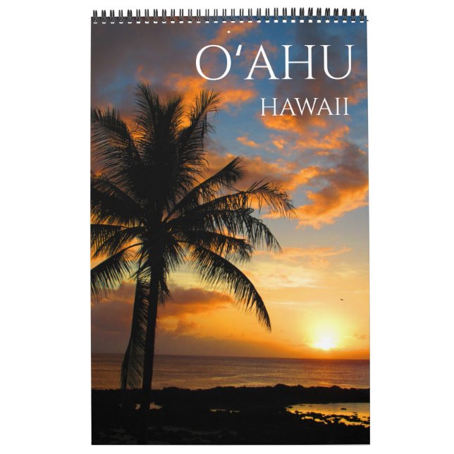 o'ahu hawaii 2026  calendar (Cover)