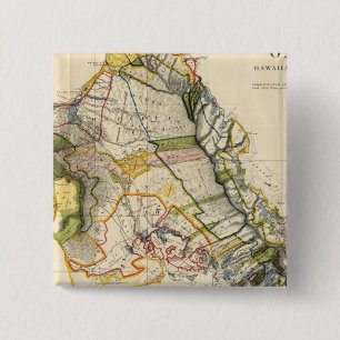 Oahu, Hawaii 2 Inch Square Button