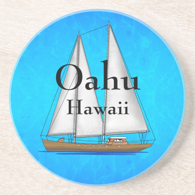 Oahu Hawaii Coaster (Front)
