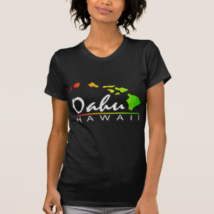 OAHU Hawaii (Distressed Design) T-Shirt