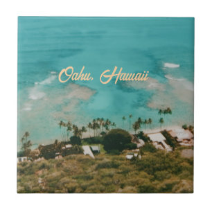 Oahu Hawaii Island Travel Souvenir Tile