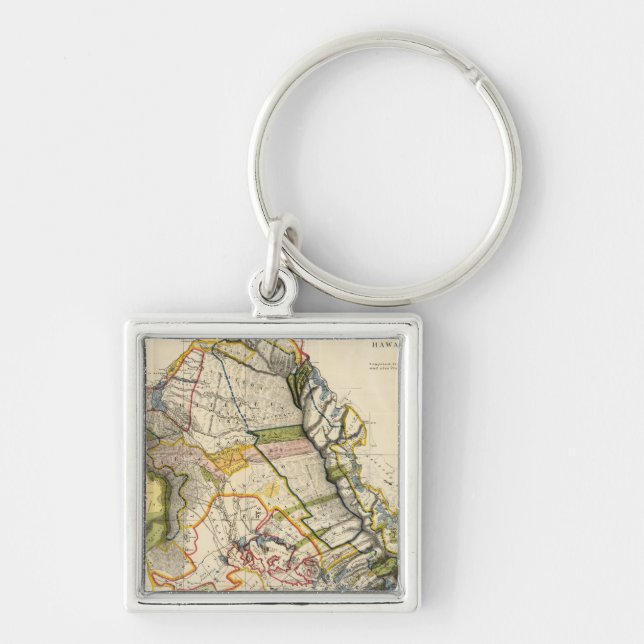 Oahu, Hawaii Keychain (Front)