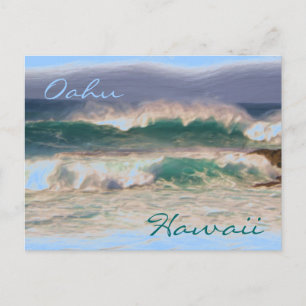Oahu Hawaii North Shore postcard