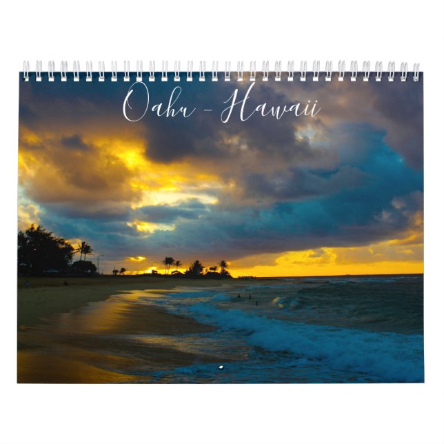 Oahu, Hawaii Photography by Restore Calendar (Cover)
