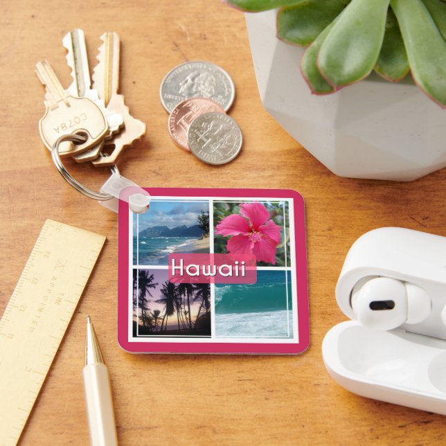 Oahu, Hawaii Seascape Keychain (Desk)