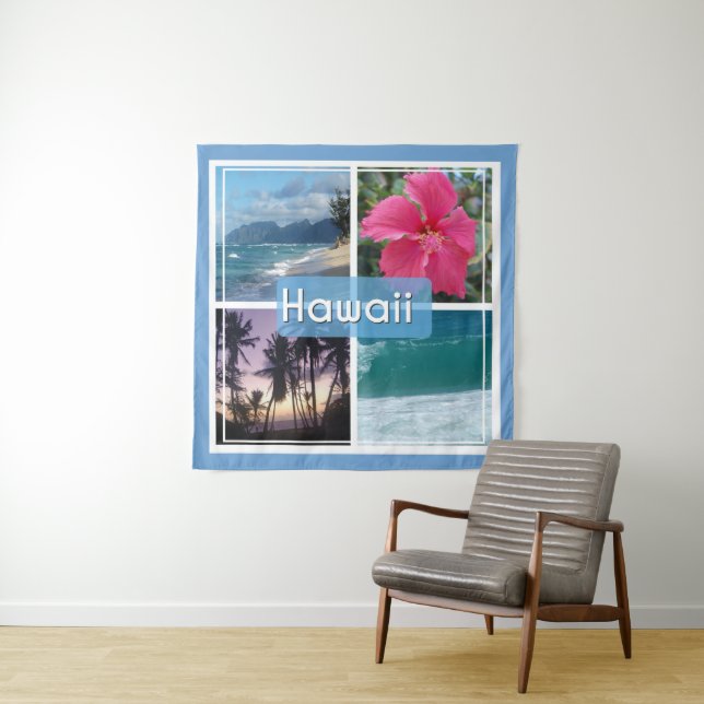 Oahu, Hawaii Seascape Tapestry (In Situ)