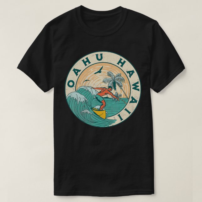Oahu Hawaii  T-Shirt (Design Front)