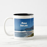 Oahu Hawaii Two-Tone Coffee Mug<br><div class="desc">Waves crashing on the beach in beautiful Oahu,  Hawaii.  Wonderful souvenir of your Hawaiian vacation!</div>